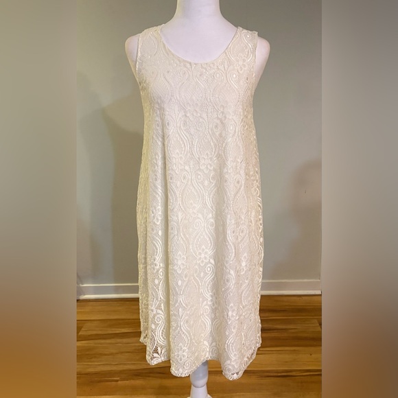 Pinkblush Dresses & Skirts - NWT, Pinkblush Maternity Dress, Cream Lace Sleeveless, Size S